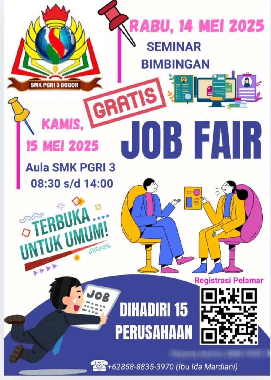JOB FAIR 2025 di SMK PGRI 3 Kota Bogor